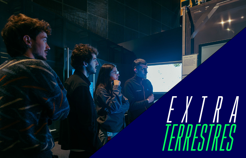 Activitat  de l'exposició extraterrestres. hi ha vida fora de la terra?