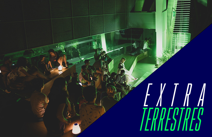 Activitat  de l'exposició extraterrestres. hi ha vida fora de la terra?